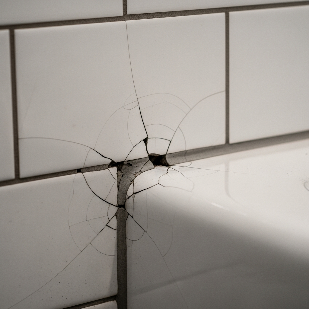 Bathroom Tile Grout Cracking Around Tub What To Do