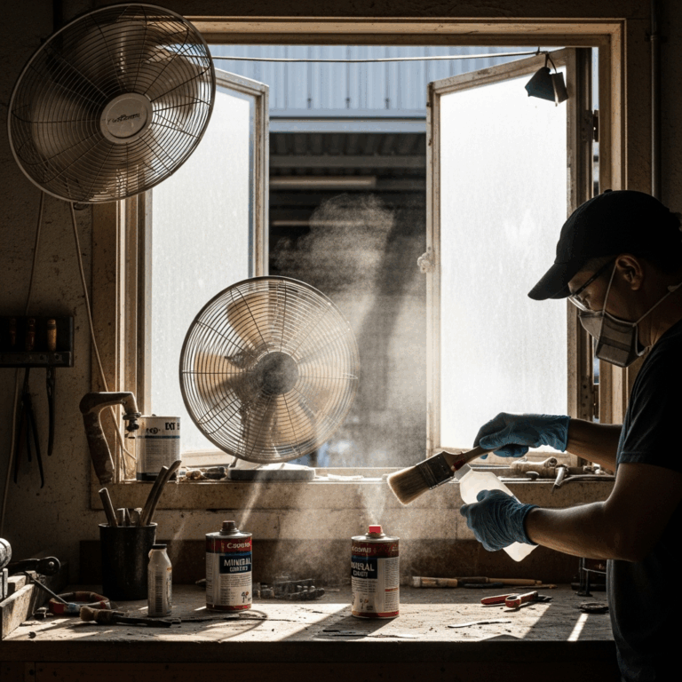 Professional photograph related to: How Long Do Mineral Spirits Fumes Take to Clear? Ventilation Gui