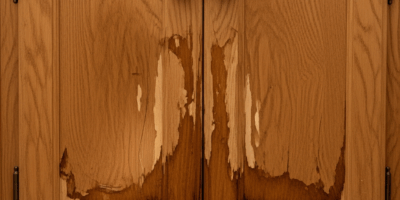 Bathroom Vanity Cabinet Swelling From Water Damage Fix
