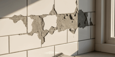 Kitchen Backsplash Grout Crumbling Between Tiles Fix