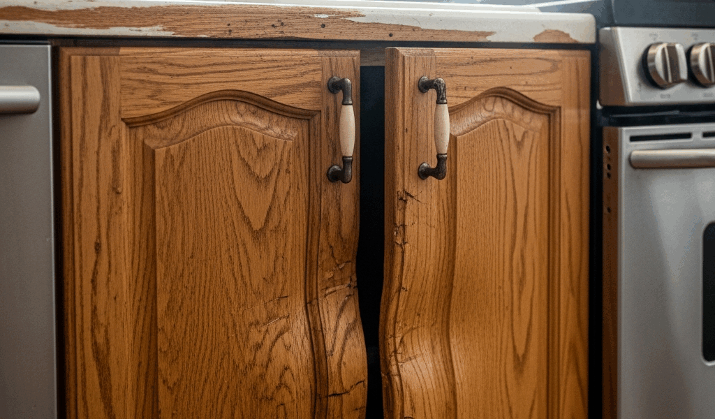 Kitchen Cabinet Doors Warping From Moisture How to Fix