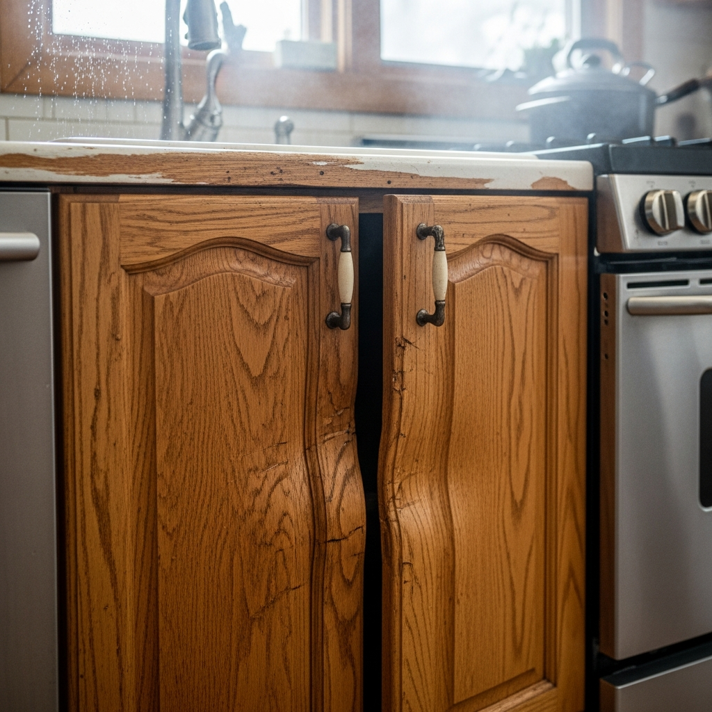 Kitchen Cabinet Doors Warping From Moisture How to Fix